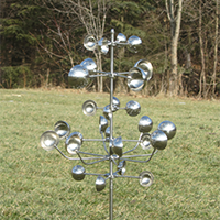 lilium mini kinetic wind sculpture