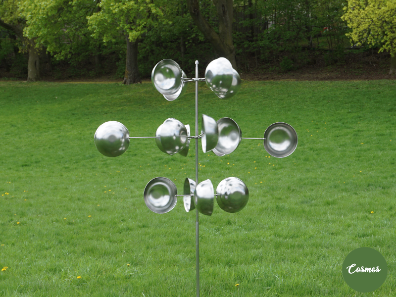 cosmos kinetic wind sculpture