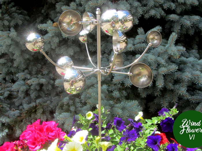 Kinetic Wind Flower Kinetic Garden Spinner VII