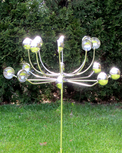 Kinetic Metal Wind Flower Spinner III