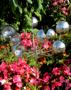 Kinetic Metal Wind Flower Spinner XII